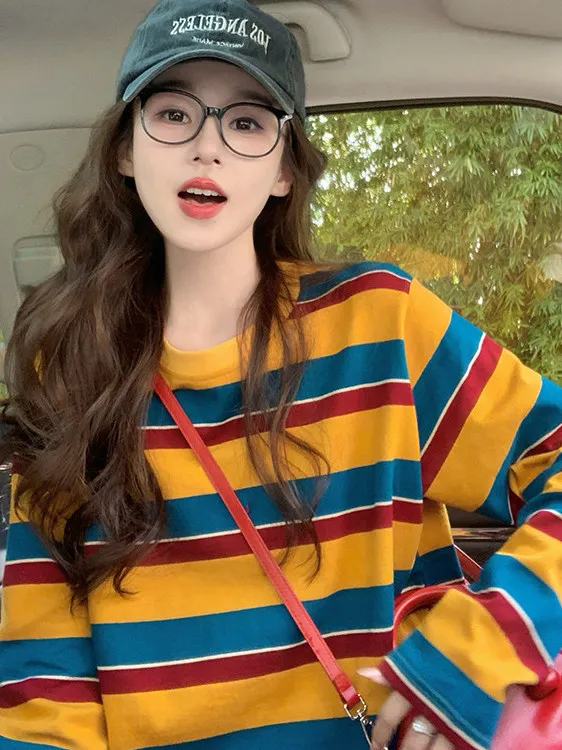 Women Color Block Striped Long - Embellish Knit review and price