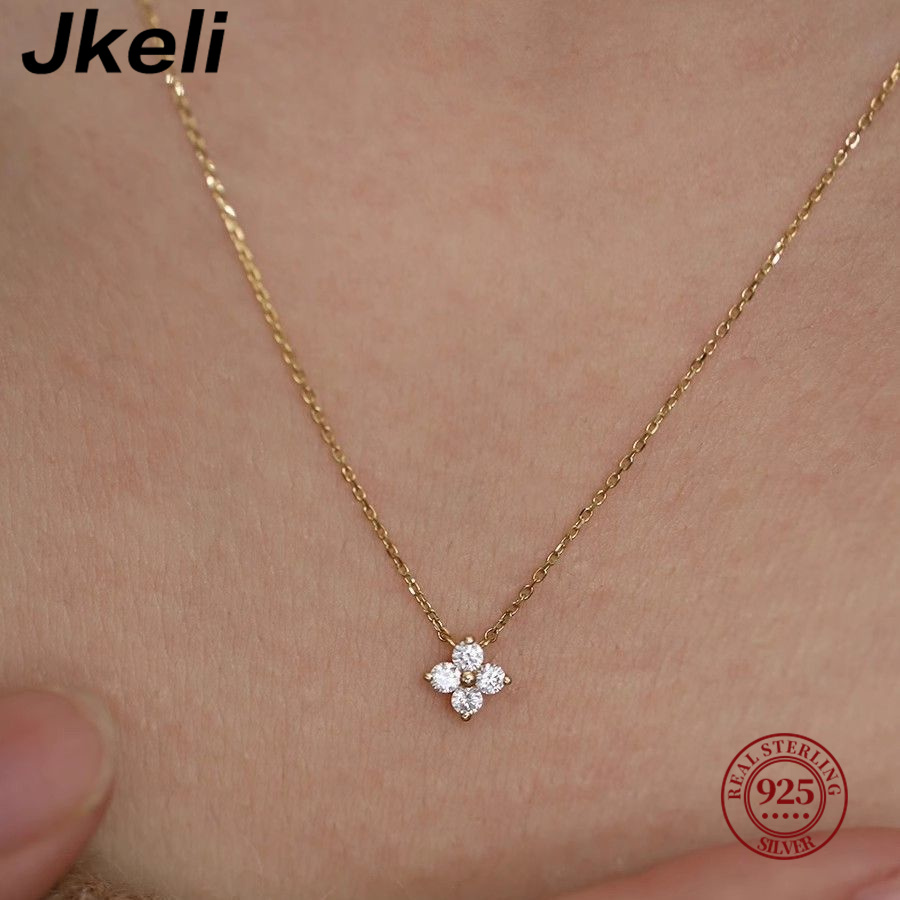 Jkeli 925 Sterling Silver Plat - Pearl Trim Chain review and price